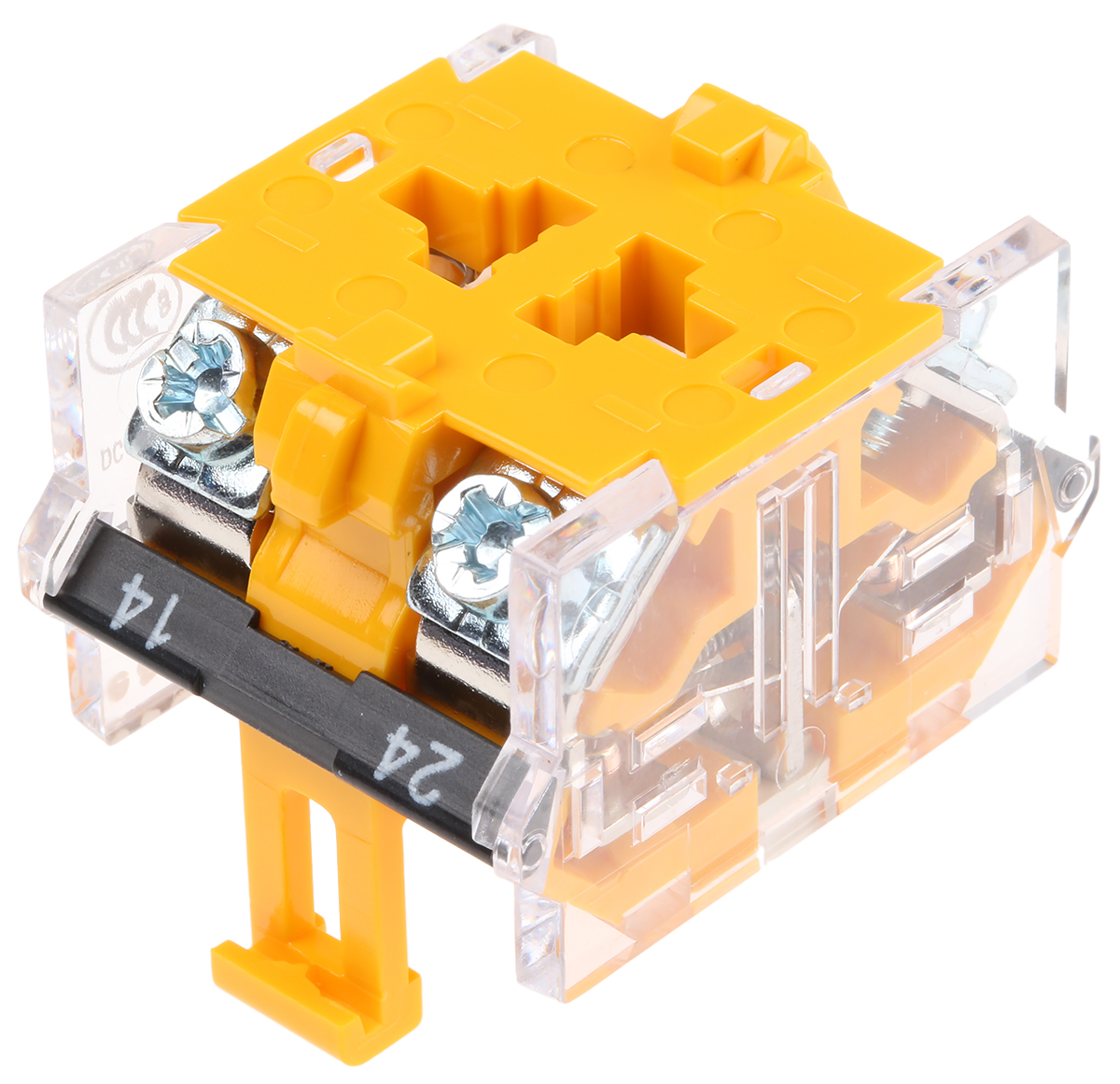 7049003 EAO 04 Series Contact Block, 500V ac, Blue, Clear, Green, Red, Yellow, White Light, 1 CO