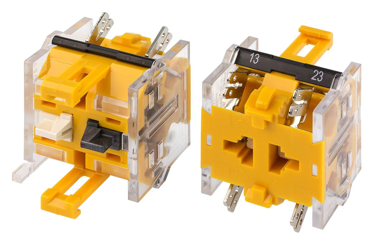EAO Contact Block, 500V, 1 NO/1 NC