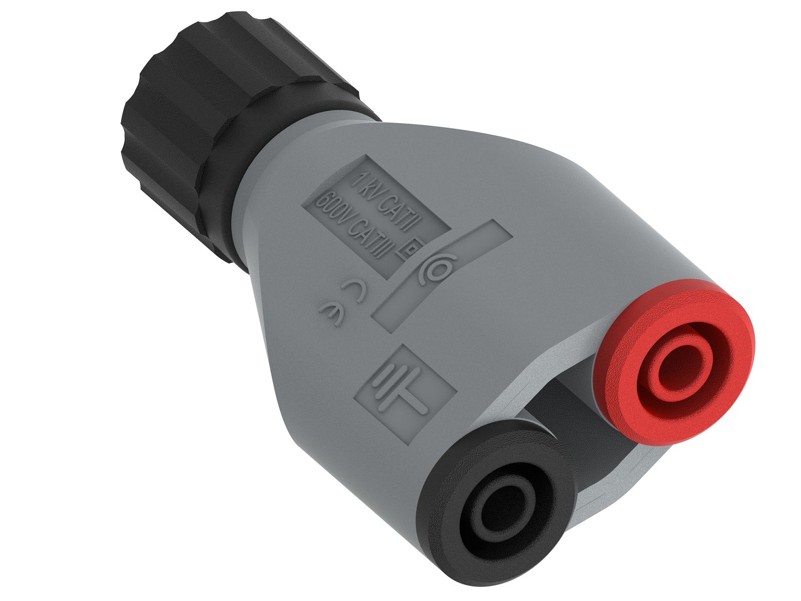 Electro PJP Black, Grey, Red Female Test Connector Adapter With Nickel Plated Brass, Gold Plated Brass contacts and