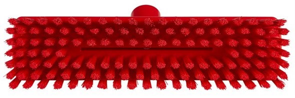 70434 Vikan Medium Bristle Red Deck Brush Red, 32 mm bristle length