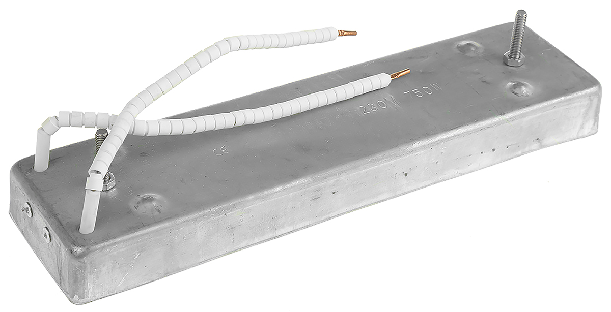 705-4748 RS PRO Heating Element, 247 mm, 62.5 mm, Quartz, 750 W, 230V ac