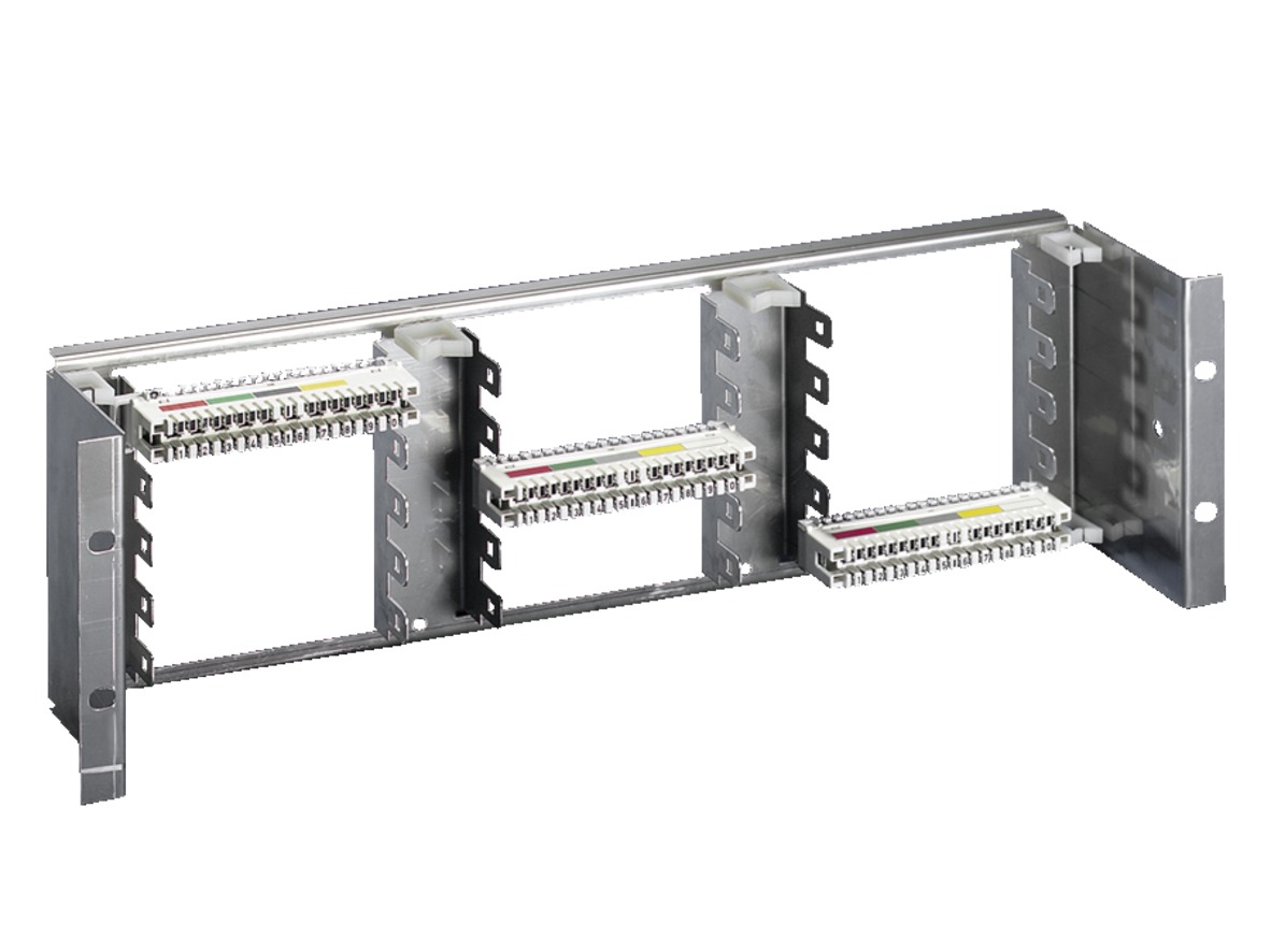Rittal DK Series Mounting Unit for Use with LSA Strips, 1 Per Pack Piece(s) 124 mm 482.6mm
