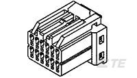 TE Connectivity, 1759 Connector Housing Plug Black 8 Way 175964-3
