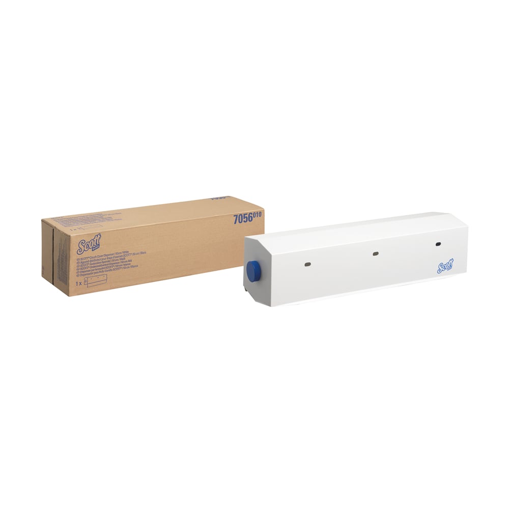SCOTT Scott Wipe Dispenser, Wall Manual White, Small Roll
