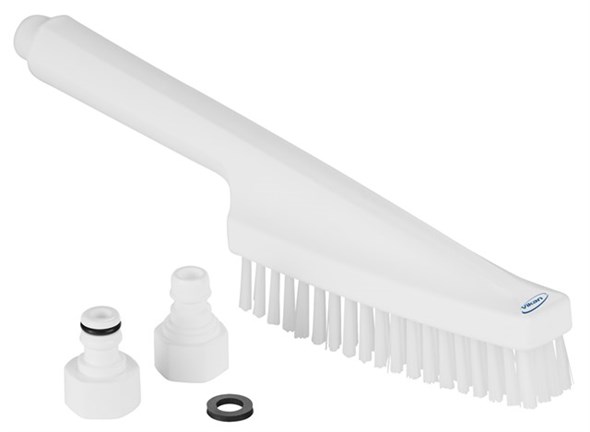Vikan Hard Bristle White Hand Brush White, 25 mm bristle length