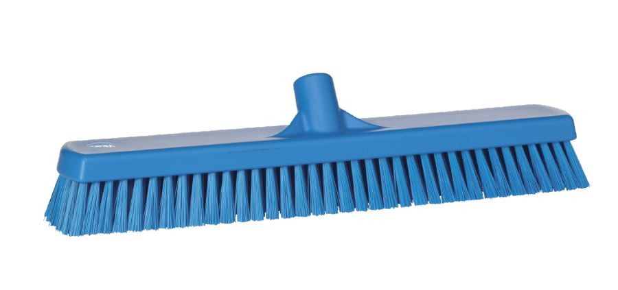 Vikan Broom, Blue With Polypropylene Bristles for Wall, Floors