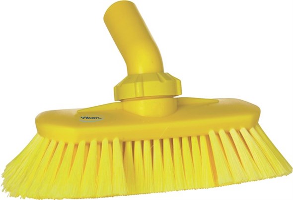 Vikan Soft Bristle Yellow Scrubbing Brush Yellow, 44 mm bristle length