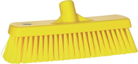 Vikan Broom, Yellow for Wet Areas, Dry Areas