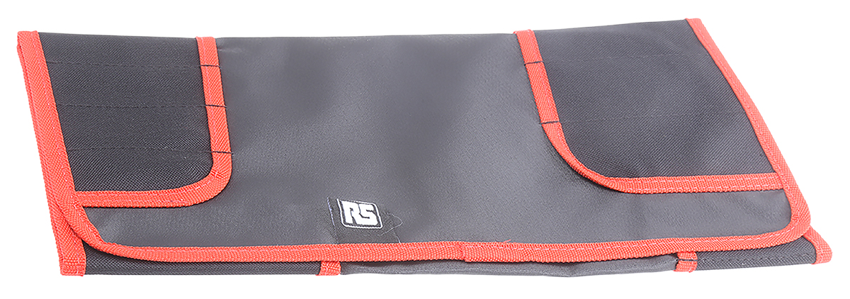 RS PRO Black 420D Polyester Tool Roll, 580 mm x 380mm