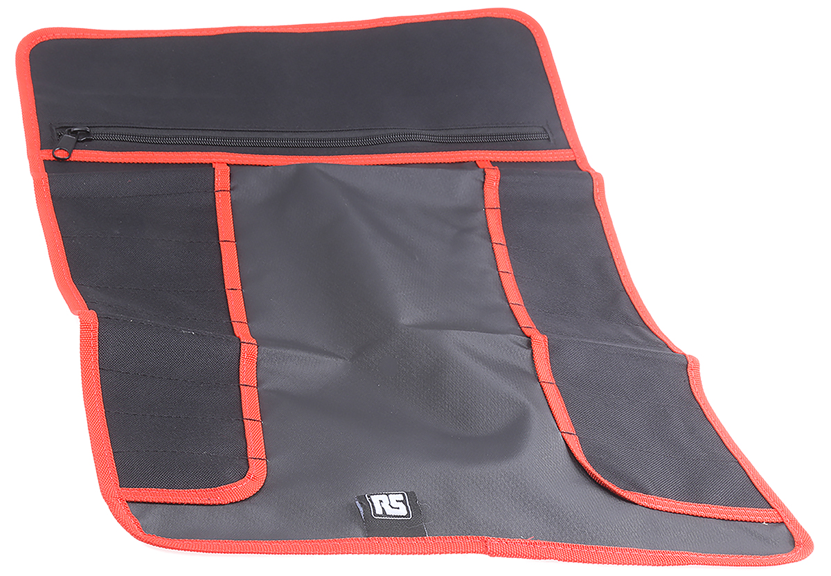 707-7274 RS PRO Black 420D Polyester Tool Roll, 580 mm x 380mm