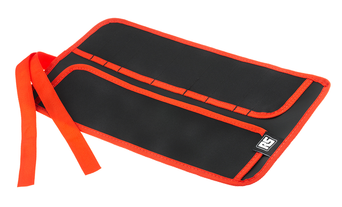 RS PRO Black 400D Polyester Tool Roll, 380 mm x 200mm