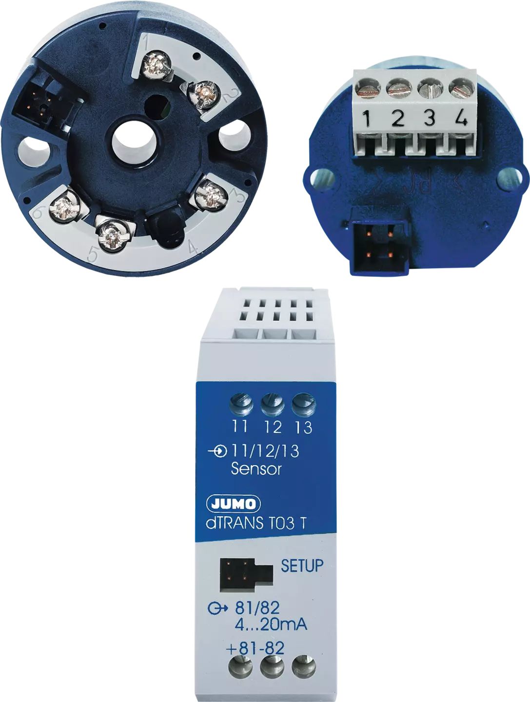 Jumo dTRANS T03 Temperature Transmitter Analogue Input 30V dc, 85 °C, -50 °C