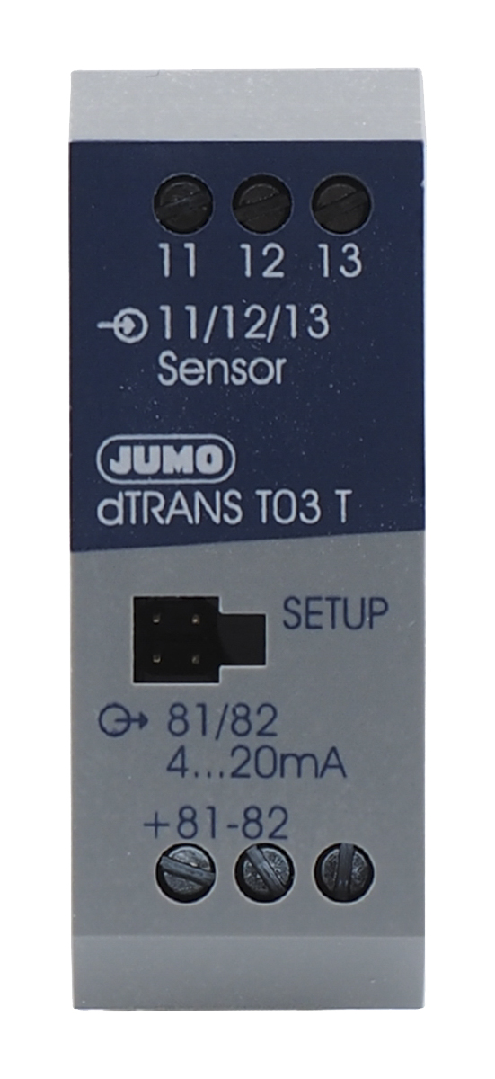 Jumo dTRANS T03 Temperature Transmitter PT100 Input 30V dc, 70 °C, -25 °C