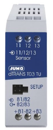 Jumo 707034 Temperature Transmitter Analogue Input 30V dc, 850 °C, -200 °C