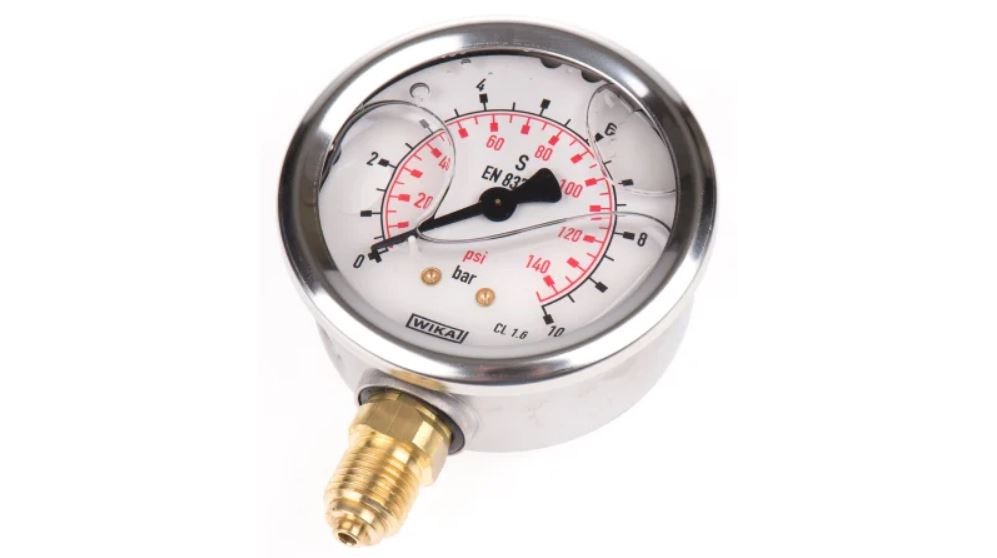WIKA Male Pressure Gauge, 160 bar