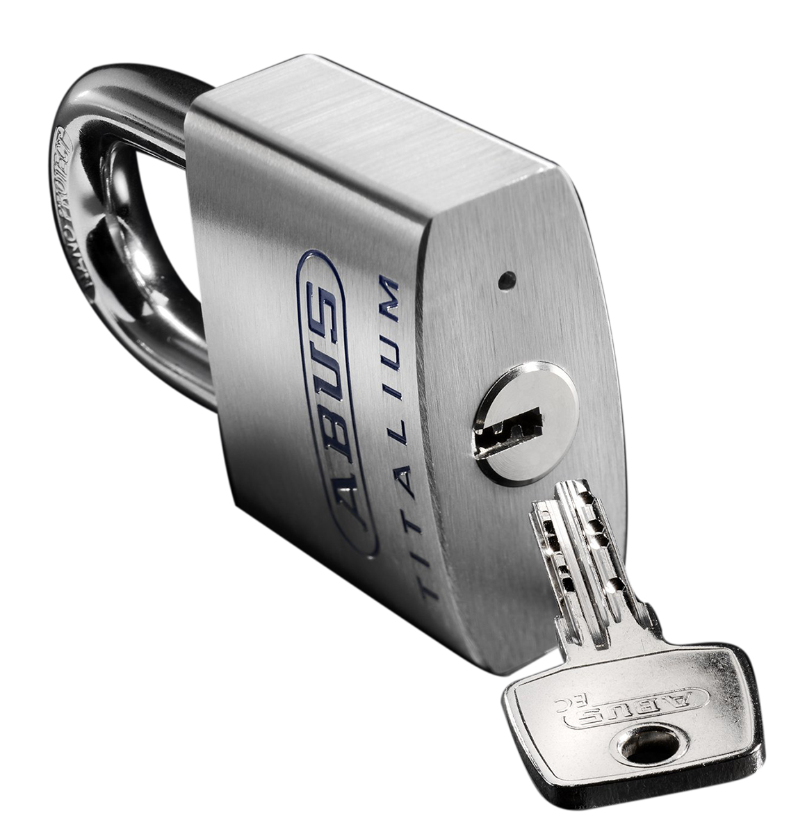 70879 ABUS Key Titanium Safety Padlock Weatherproof, 11 mm Shackle, 60 mm Body