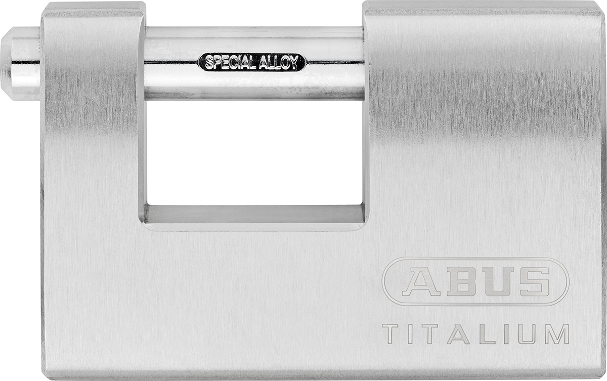 ABUS Key Titanium Safety Padlock Weatherproof, 12 mm Shackle, 90 mm Body