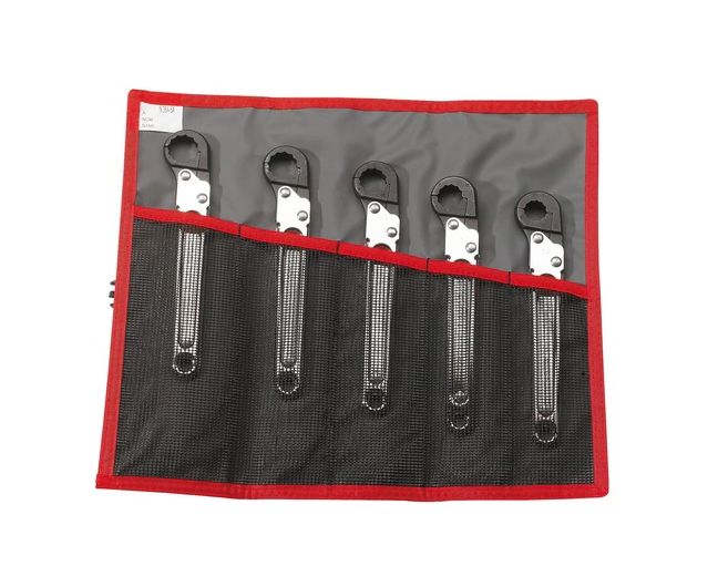 Facom 5-Piece Flare Nut Spanner Set, 14 to 19 mm