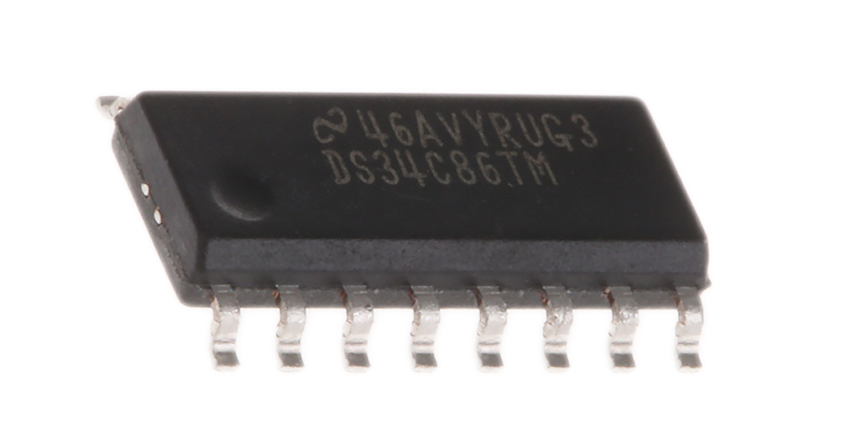 Texas Instruments DS34C86TM/NOPB Line Receiver, 16-Pin SOIC