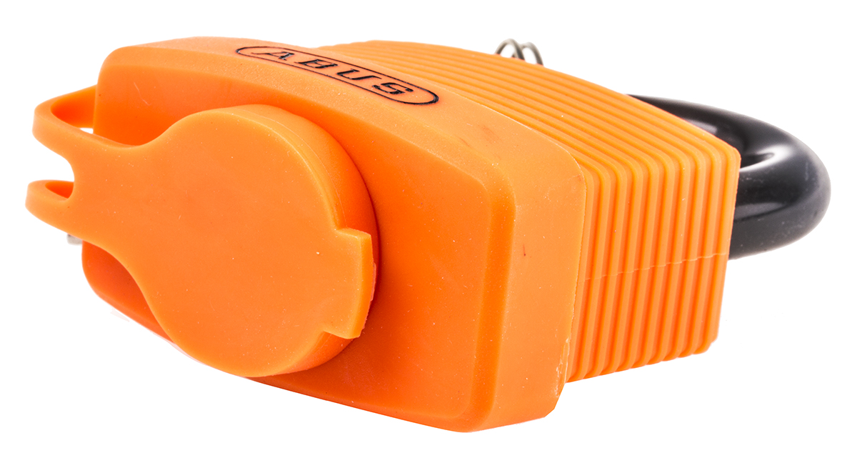 70al45-orange-ka ABUS Keyed Aluminium, Steel Safety Padlock Weatherproof Keyed Alike, 8 mm Shackle, 45mm Body