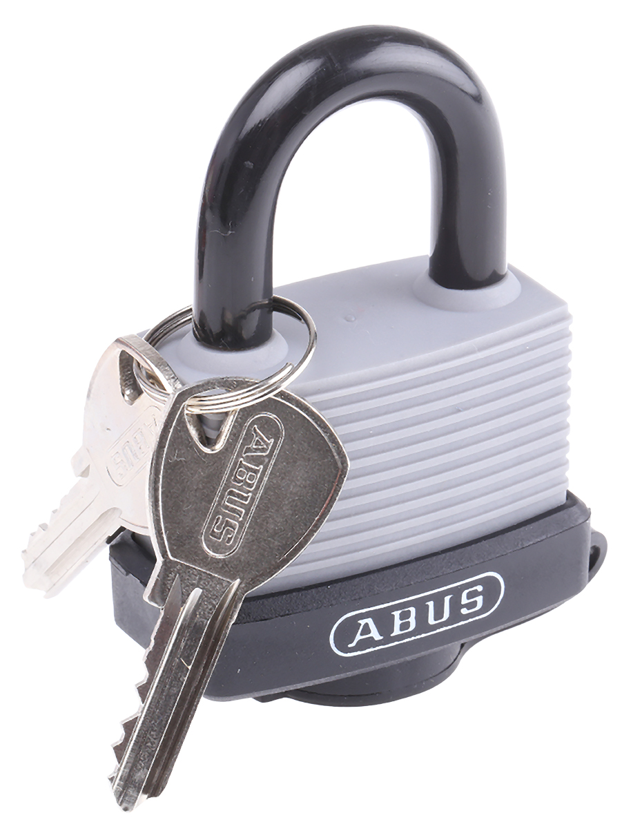 ABUS Keyed Steel, Aluminium Safety Padlock Weatherproof Keyed Alike, 8 mm Shackle, 45 mm Body