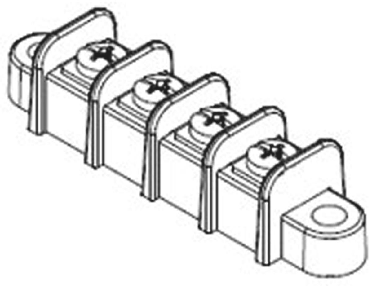 Molex 38740-6106, Barrier Strip, 6 Contacts, 15A