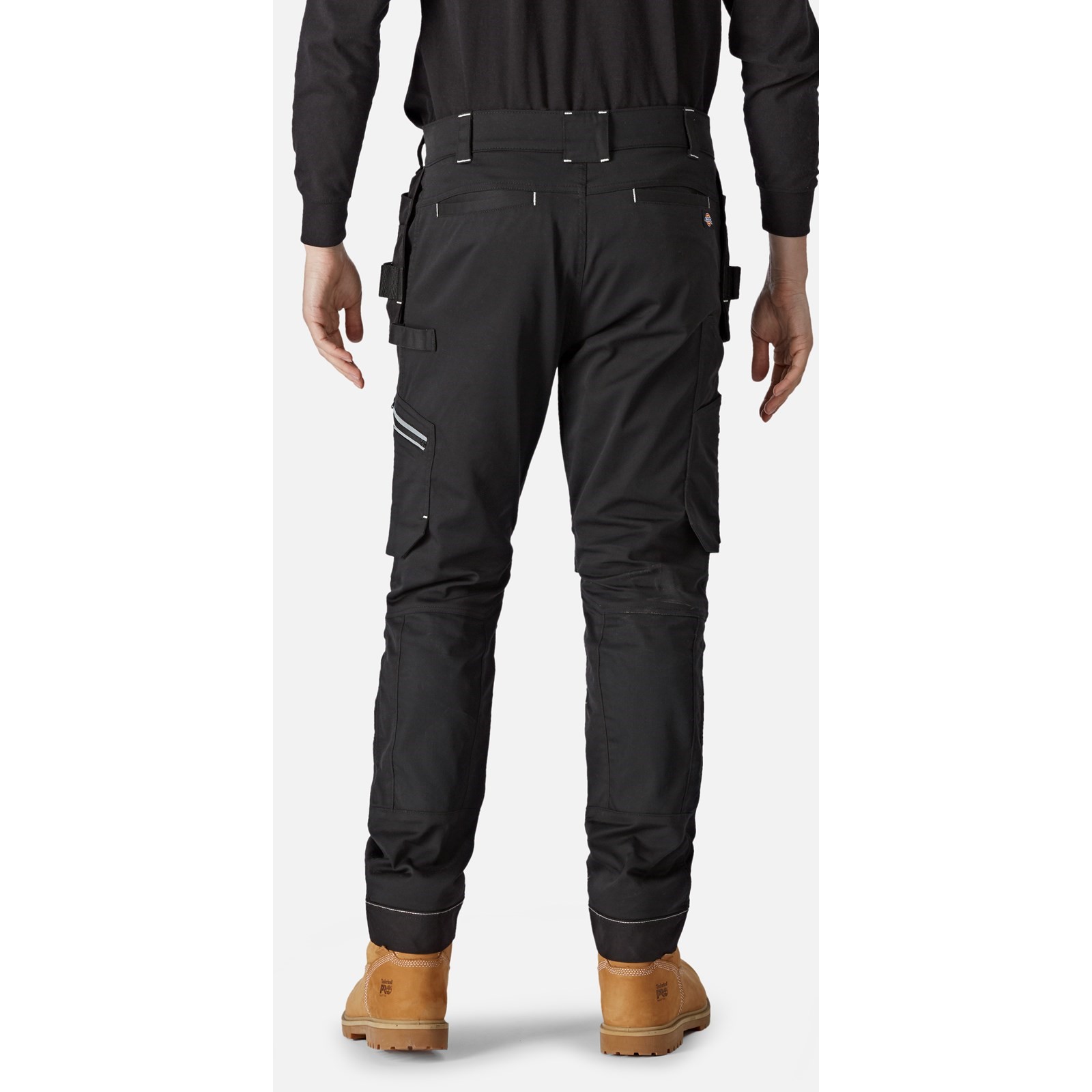 dk0a4xswblk1 Dickies Universal FLEX Men's Black 2% Elastane, 38% Polyester, 60% Cotton, Size 30R Waist Size 30 cm W