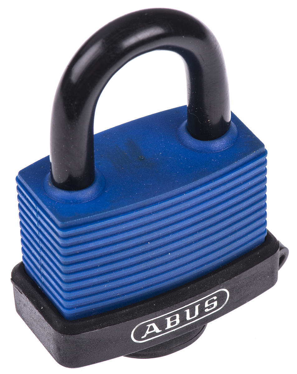 ABUS Keyed Stainless Steel, Brass Weatherproof Padlock Weatherproof, 8 mm Shackle, 53 mm Body