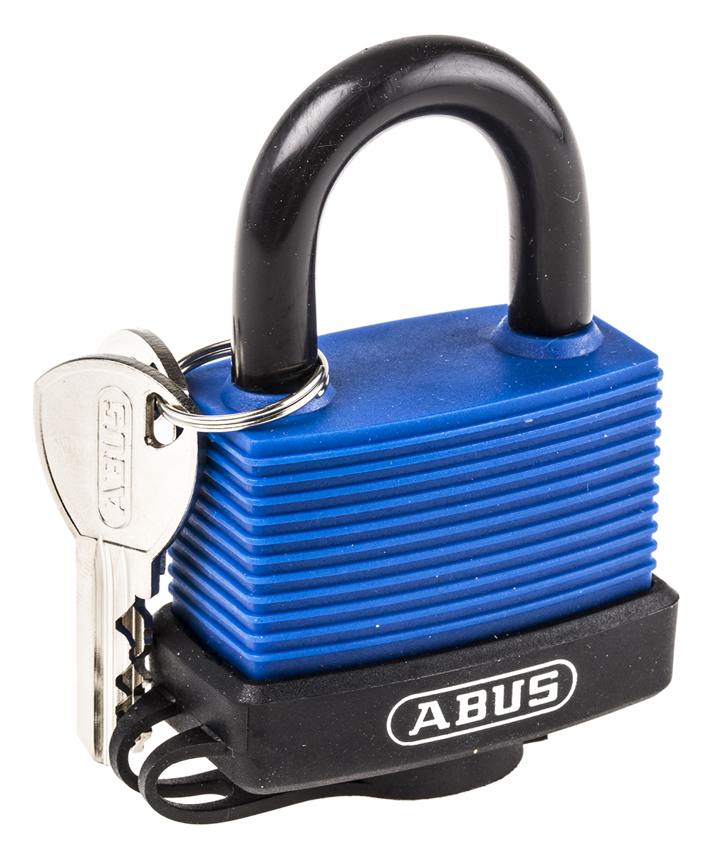 ABUS Keyed Brass, Stainless Steel Weatherproof Padlock Weatherproof, 9 mm Shackle, 59 mm Body