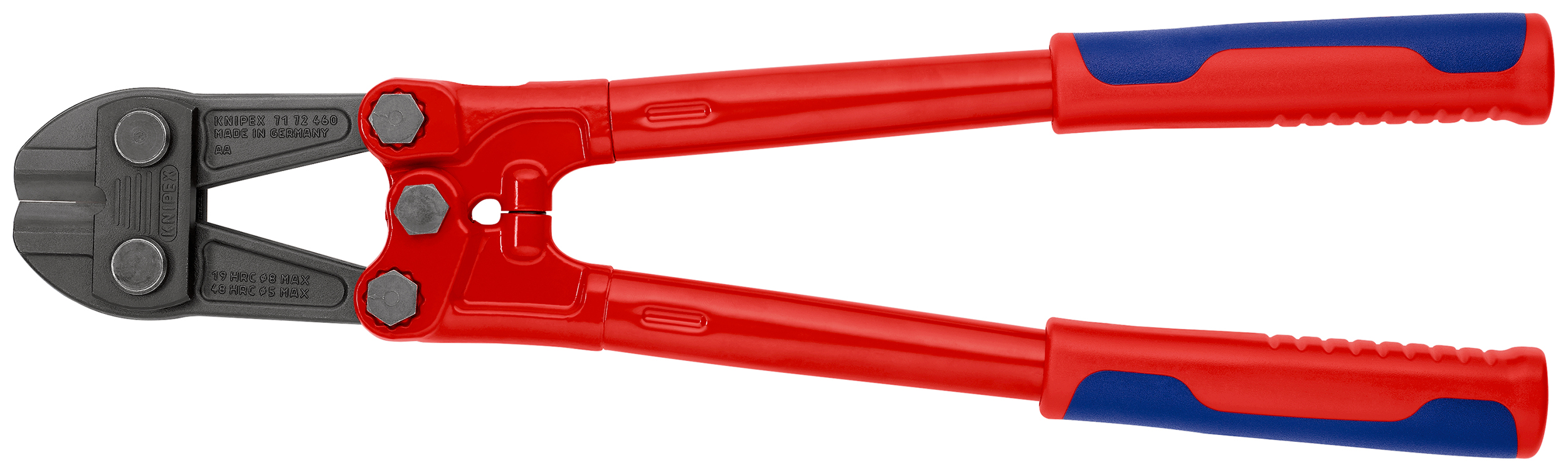 Knipex 71 72 460 460 mm Multi Component Grip 8 mm Powder Coated Steel Tube Chrome Vanadium Steel Compact Bolt Cutter