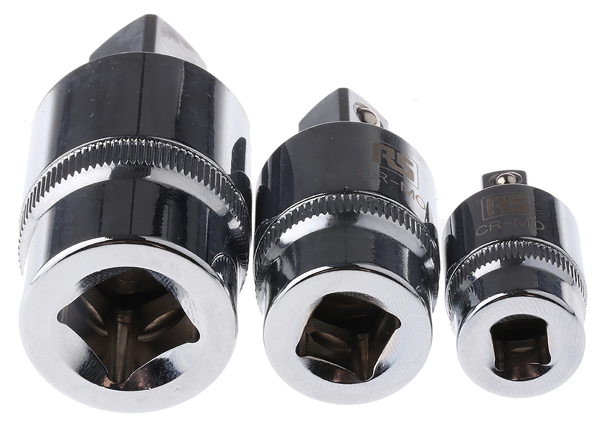 710-0659 RS PRO 1/2 in, 1/4 in, 3/8 in Square Adapter