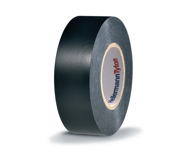 HellermannTyton HellermannTyton Black Polyvinyl Chloride Electrical Tape, 19mm x 20 m