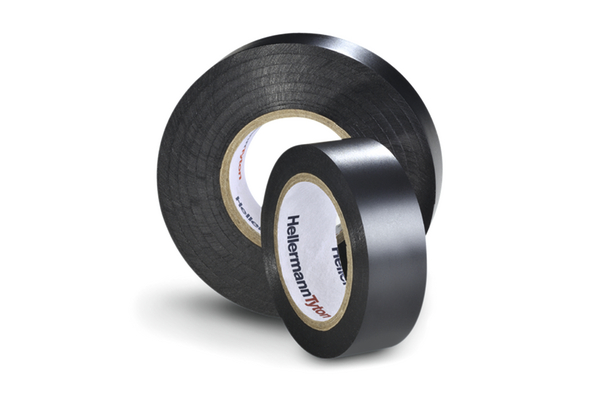 HellermannTyton HellermannTyton Black Polyvinyl Chloride Electrical Tape, 38mm x 20 m