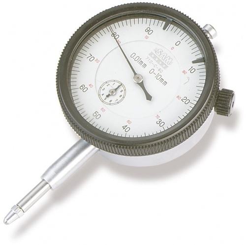 SAM 710-C-60 Plunger Dial Indicator, ±0.01 mm Accuracy