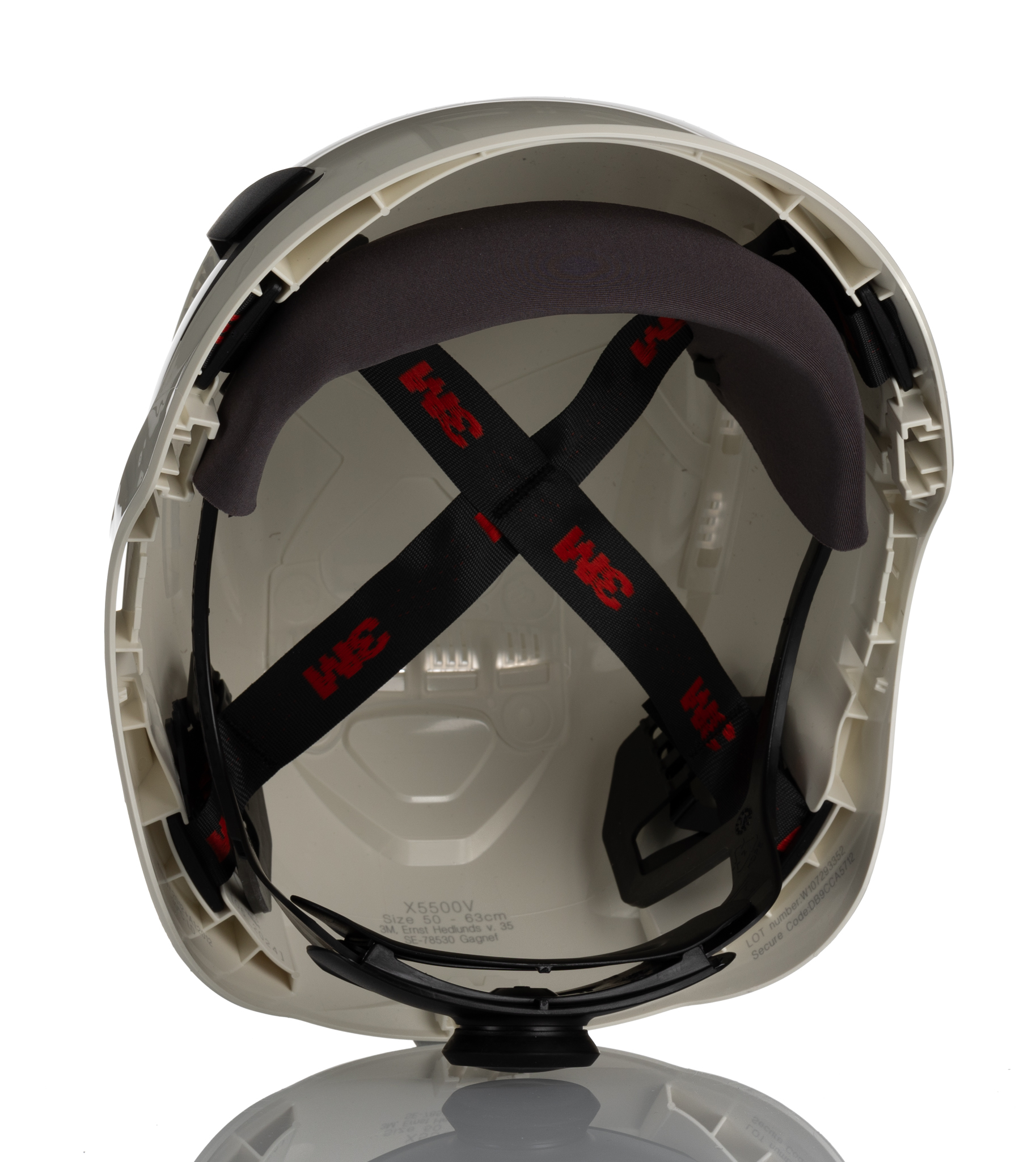 7100175591 3M SecureFit X5000/X5500 White Safety Helmet Ventilated Adjustable