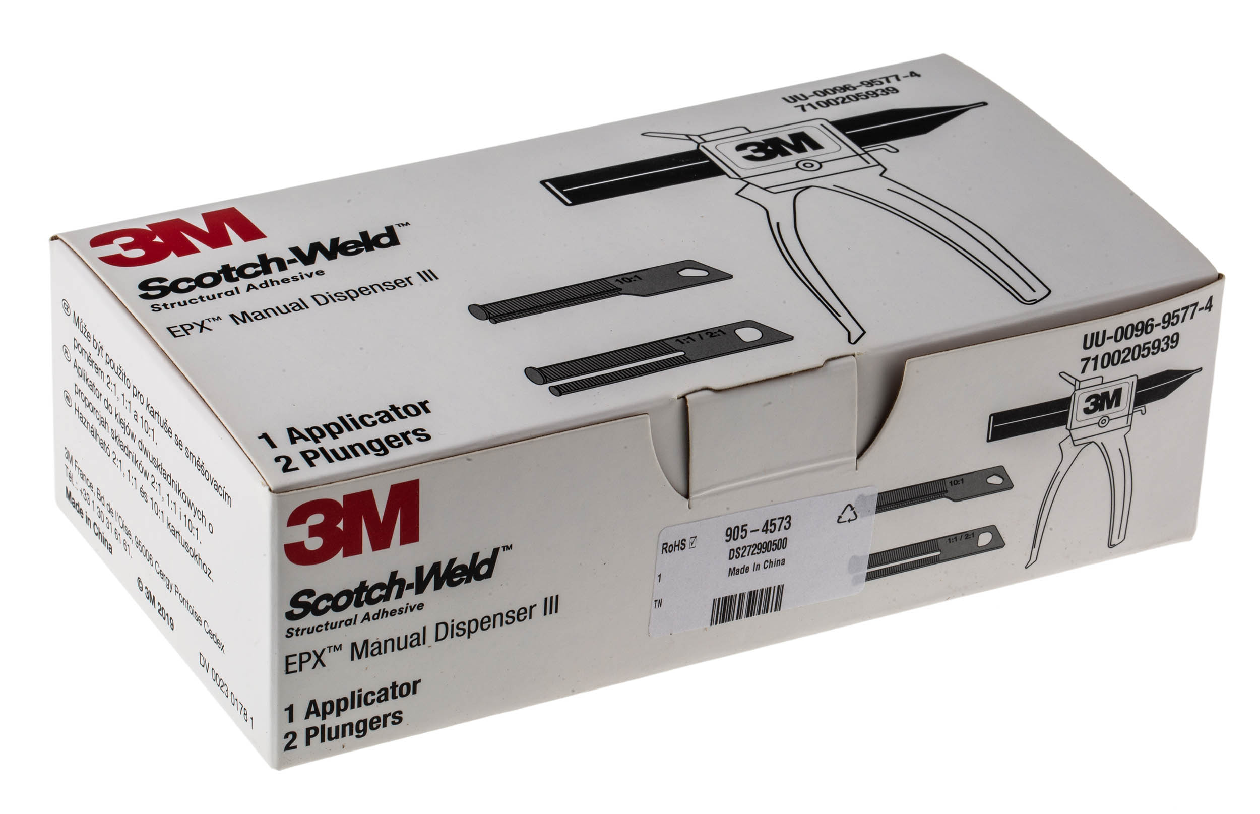 7100205939 3M Epoxy Gun 3M Scotch-Weld EPX two-component structural adhesives and applicator guns