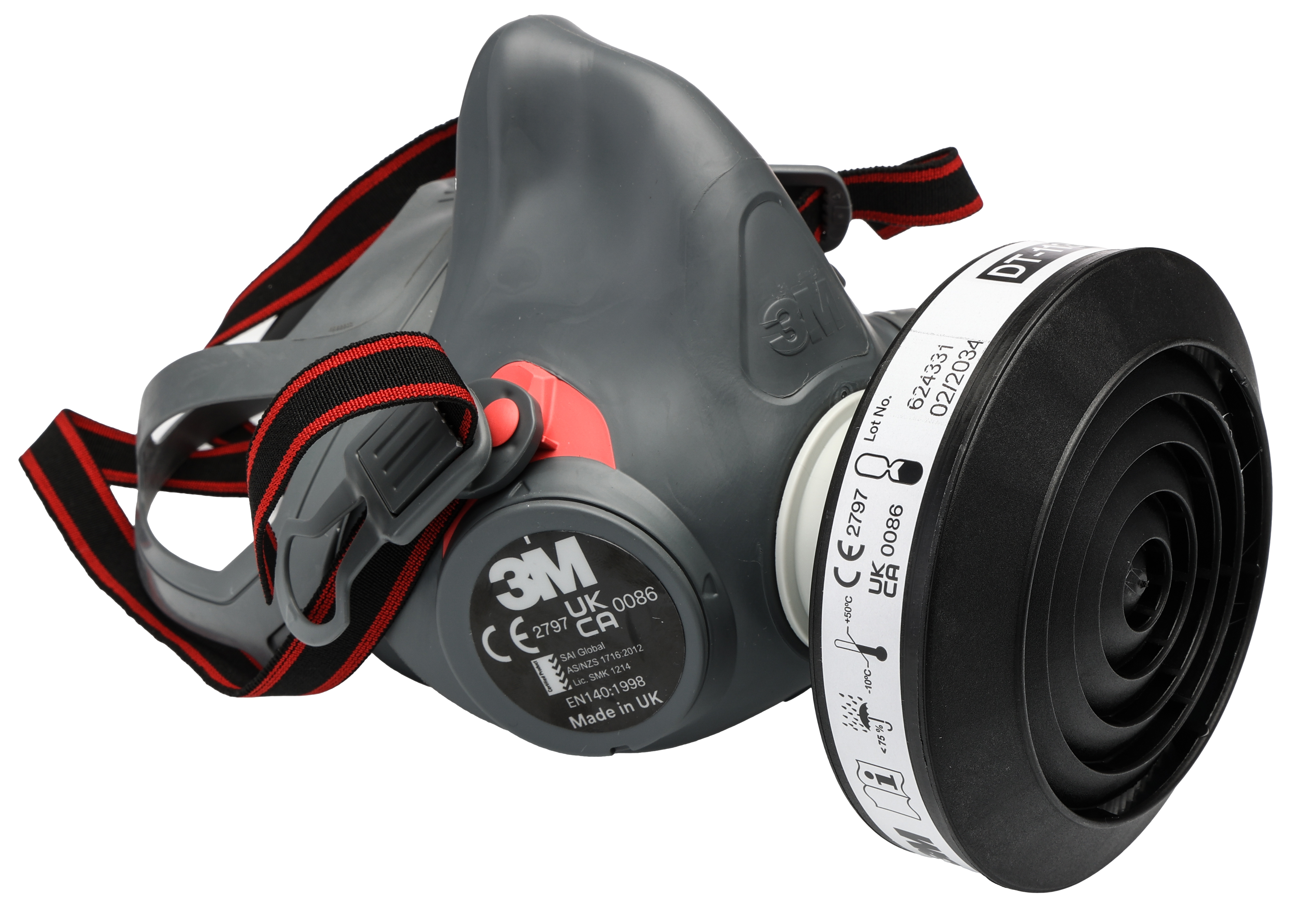 3M HF-300 Series Half Mask Half Mask, Size L