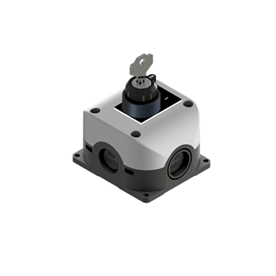RS PRO Latching Selector Switch - 1 NO, Polycarbonate, Black, IP65