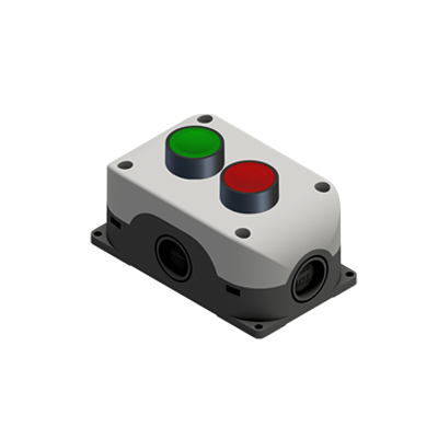 RS PRO Flush Push Button Switch - 1 NO/1 NC, Polycarbonate, Green, Red, START/STOP, IP65