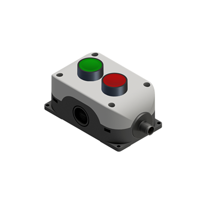 RS PRO Flush Push Button Switch - 1 NO/1 NC, Polycarbonate, Green, Red, START/STOP, IP65