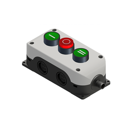 RS PRO Flush, Momentary Push Button Switch - 1 NO/1 NC, Polycarbonate, Green, Red, I/O/II, IP65