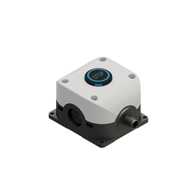 RS PRO Momentary Control Station Switch - NC, Polycarbonate, Black, STOP, IP67, IP69K
