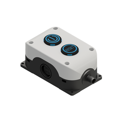 RS PRO Flush Control Station Switch - 1 NO/1 NO, Polycarbonate, Black, Reset, IP67, IP69K