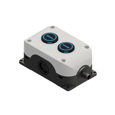 RS PRO Flush Control Station Switch - 1 NO/1 NO, Polycarbonate, Black, Up, IP67, IP69K