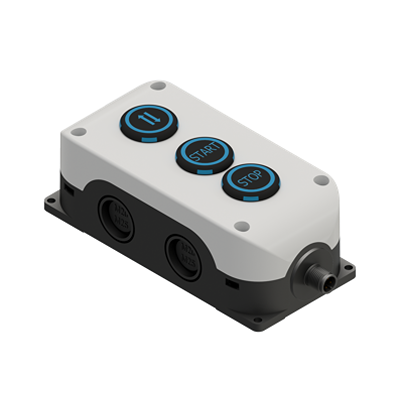 RS PRO Momentary Control Station Switch - NC, NO, Polycarbonate, Black, Close, IP67, IP69K