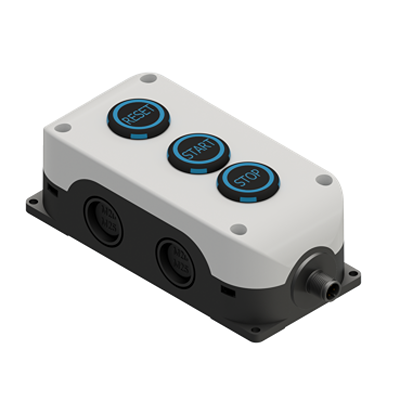 RS PRO Momentary Control Station Switch - NC, NO, Polycarbonate, Black, Reset, IP67, IP69K