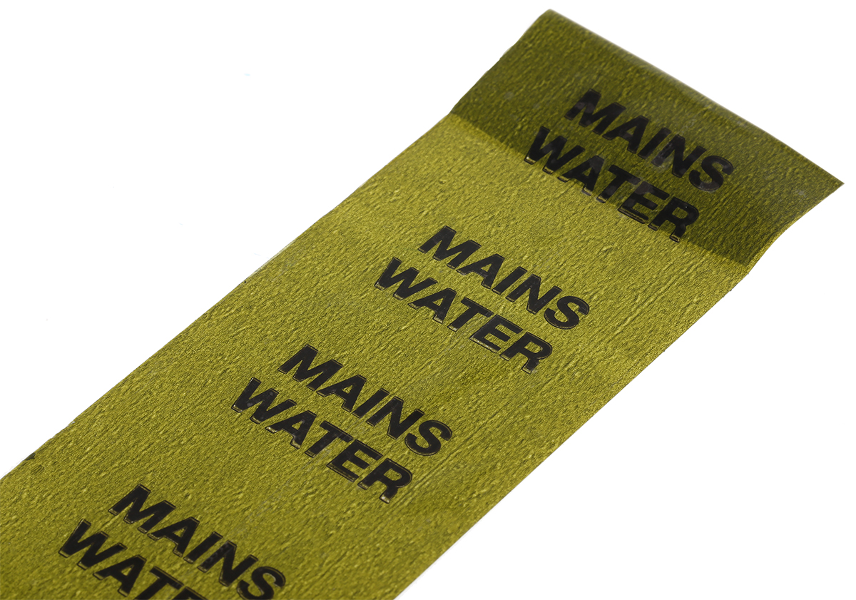 711-378 RS PRO Green Polypropylene, Vinyl Pipe Marking Tape, text Mains Water, Dim. W 50mm x L 33 m