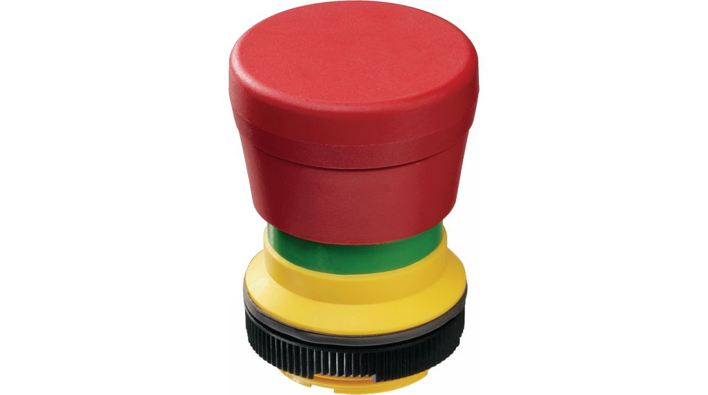 RAFI RAFIX 22 FS+ Series Emergency Stop Push Button, Latching, PCB, 22.3mm Cutout, 2NC, IP65, IP69K