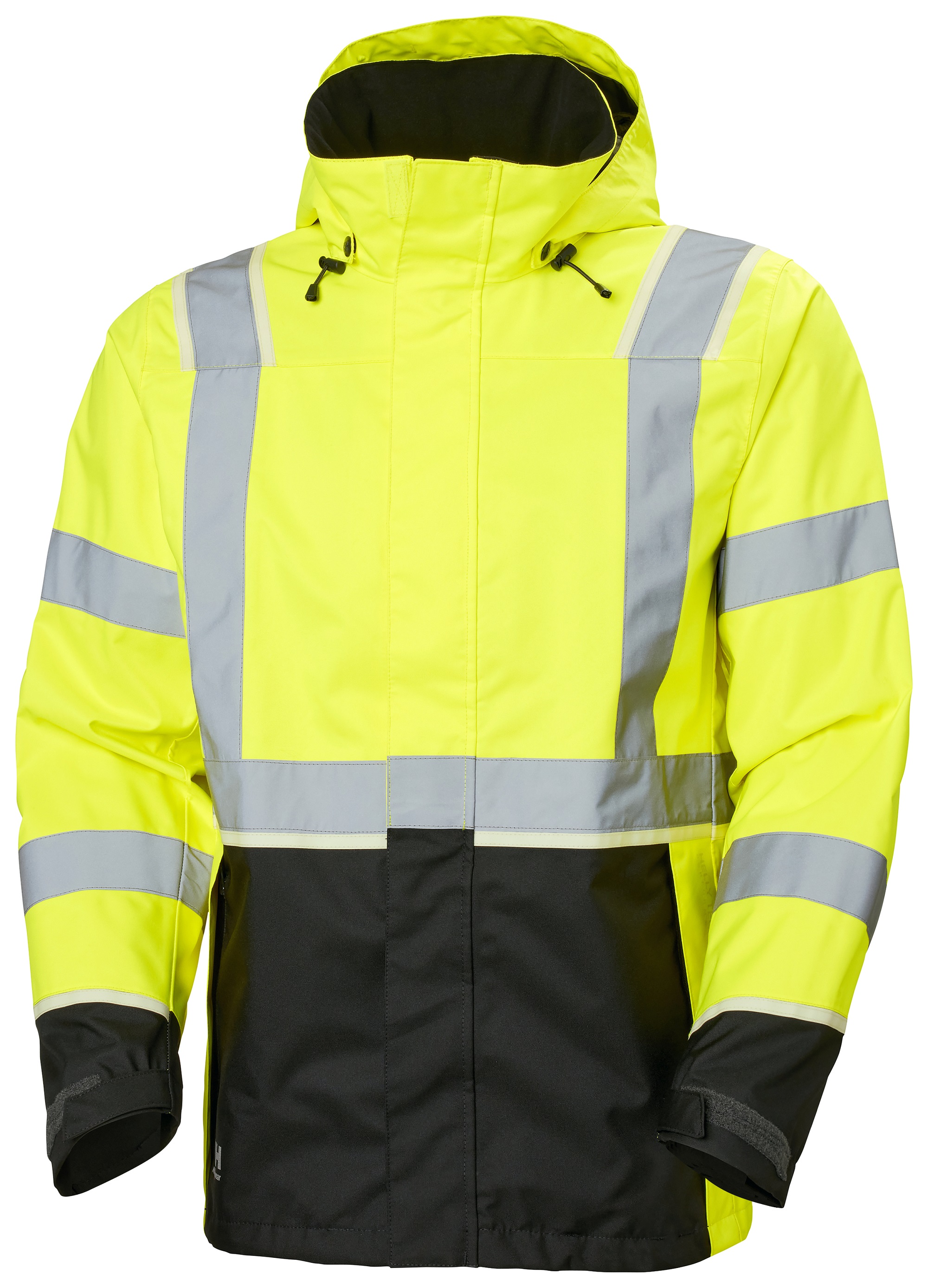Helly Hansen Yellow, Black, Green, White Unisex Hi Vis Jacket, L