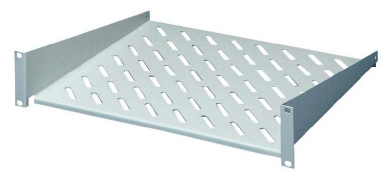 Rittal DK Series Grey Cantilever Shelf, 2 U, 25kg Load, 482.6mm x 400 mm